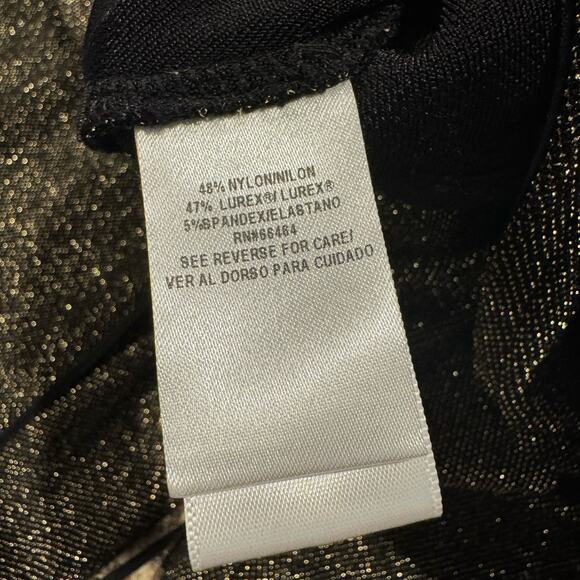 52seven Jumpsuit Glam Luxury Disco Y2K Holiday Minimalist Metallic Gold 2X LB - Picture 3 of 6